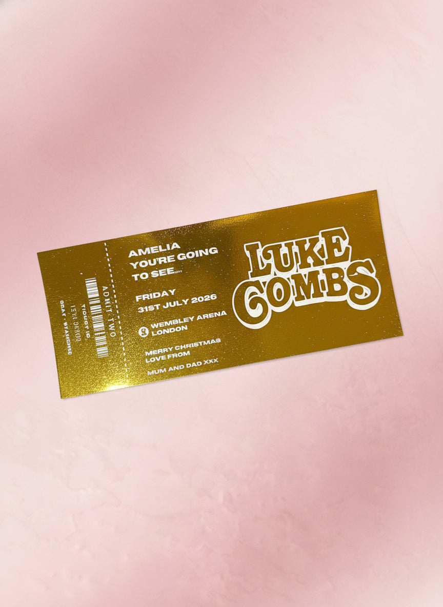 Personalised Gift Ticket