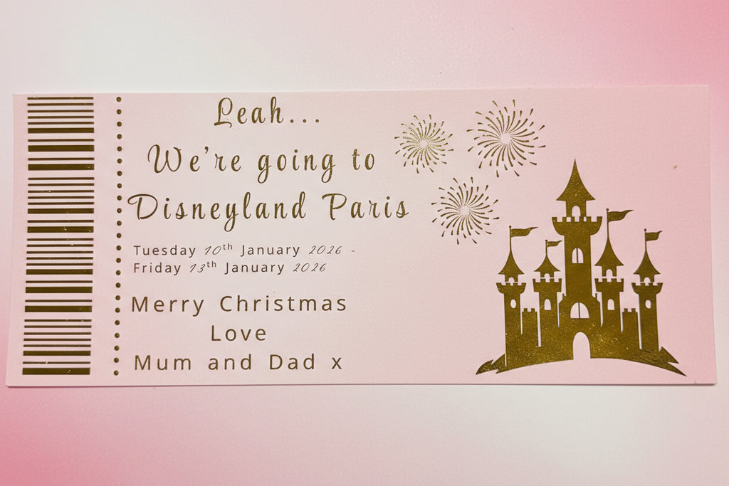 Personalised Gift Ticket