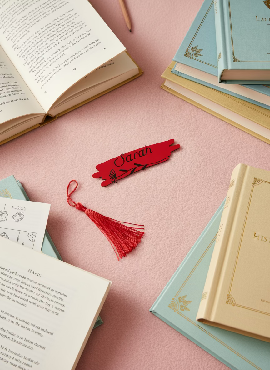 Personalised Acrylic Bookmark