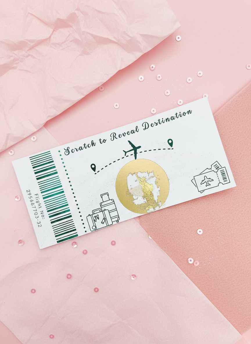Scratch to Reveal Destination - Personalised